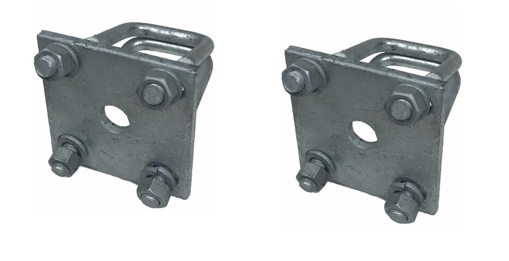 Galvanized Tie Plate Kit for 1.5" Square Trailer Axle