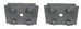Galvanized Tie Plate Kit for 2" Square Trailer Axle