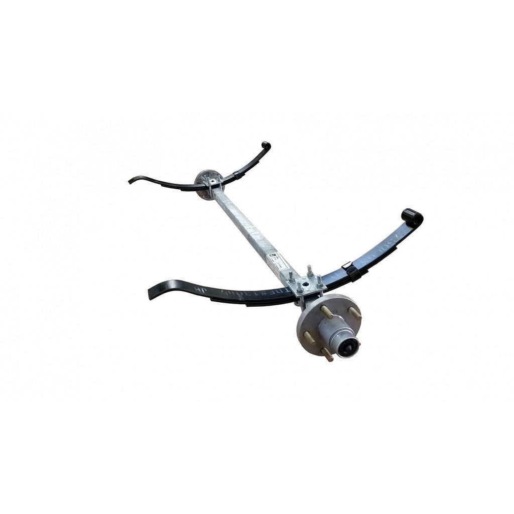 1500 lb Extended Galvanized PWC Trailer Axle w/ Hubs and Springs HF 91.5 SC 81.5