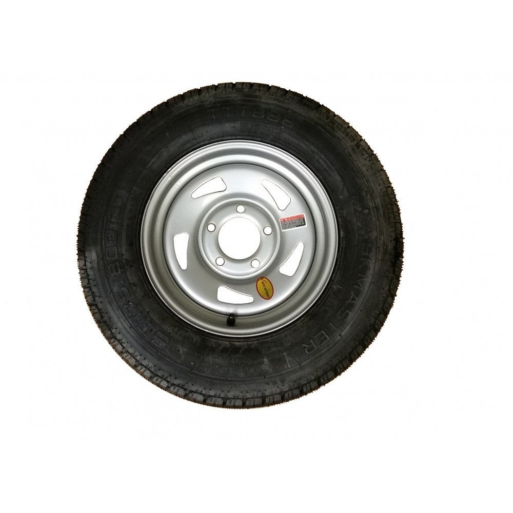 13″ Silver E-Coat Tire & Wheel ST175/80D13 C Load Range
