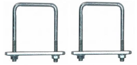 Zinc U-Bolt Winch Assembly Mounting Kit for Black Powder Coated Trailers