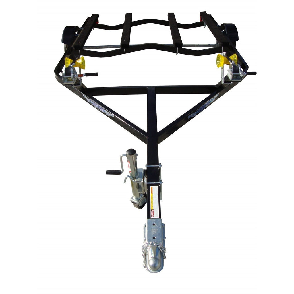 PWT2212B | Lightweight Black Powder Coated Double Personal Watercraft Trailer