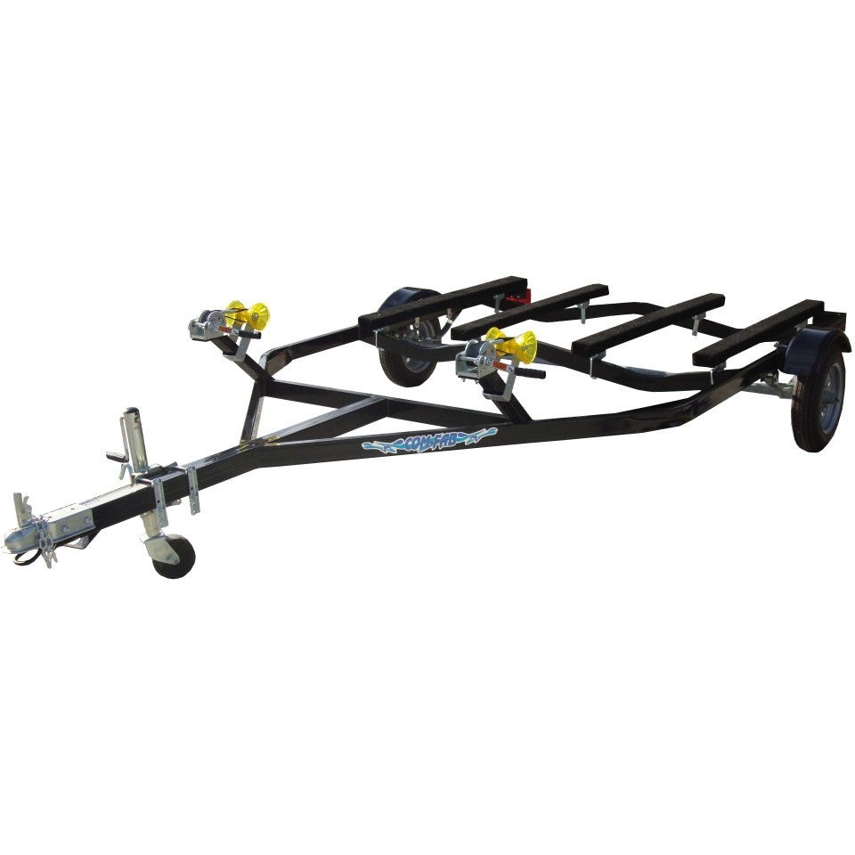 PWT2212B | Lightweight Black Powder Coated Double Personal Watercraft Trailer