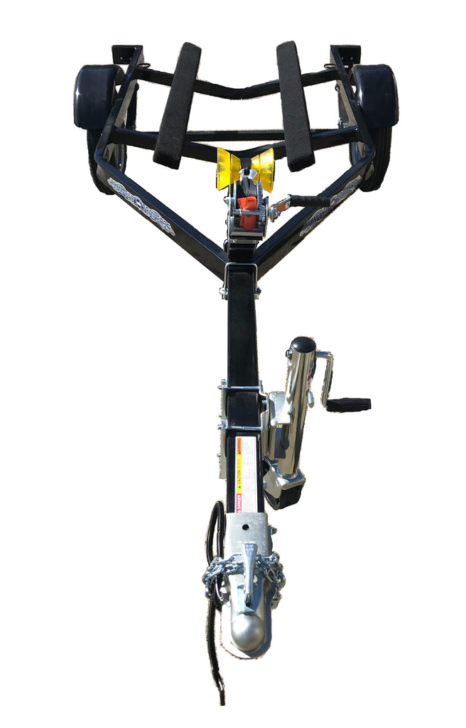 PWT800B | Lightweight Black Powder Coated Single Personal Watercraft Trailer - Com-Fab Trailers